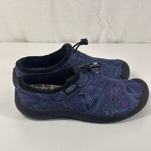KEEN Howser III Slide Comfort Shoe Women Size 5.5 Black Blue Atoll 1029440